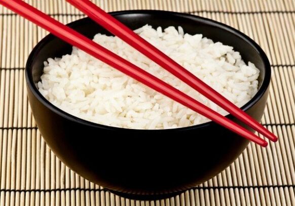 rijst voor het Japanse dieet
