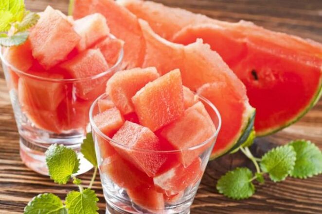 watermeloenpulp op dieet